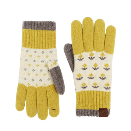 Men's and women's cycling winter warm touch screen windproof cold thickened fleece-lined wool autumn and winter Korean gloves wholesale custom