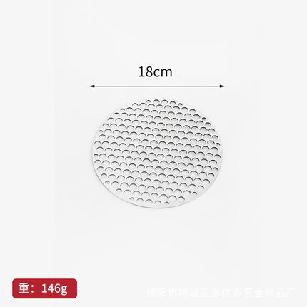 Round Carbon Grill Net Commercial Barbecue Grate Thickened Grill Net Round Grill Plate