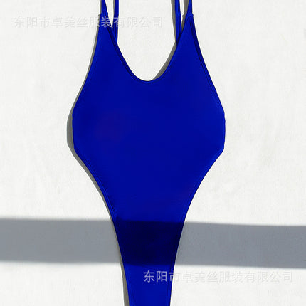 2024 New Hot Backless Bikini Tight Body Suit Cross-border European and American Hot Swimwear Women's Sexy