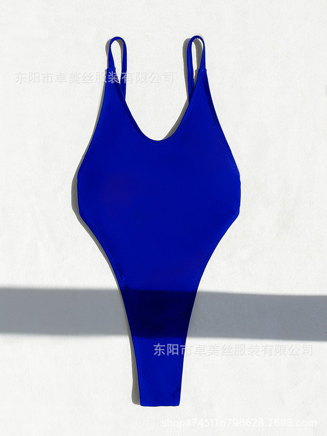 2024 New Hot Backless Bikini Tight Body Suit Cross-border European and American Hot Swimwear Women's Sexy