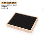 Solid wood small size 48-position ring plate Black Velvet / 18*24