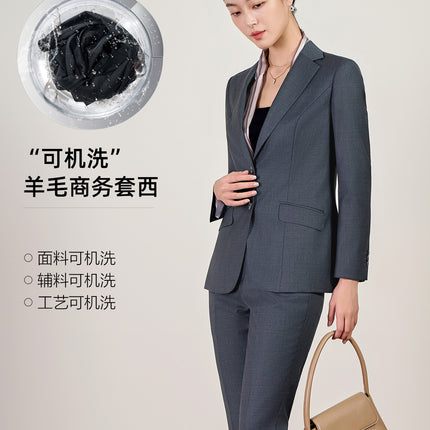 Wool Suit Machine Washable Women's Suit Business Women Commuter Small Suit Jacket New Professional Dress Work Clothes