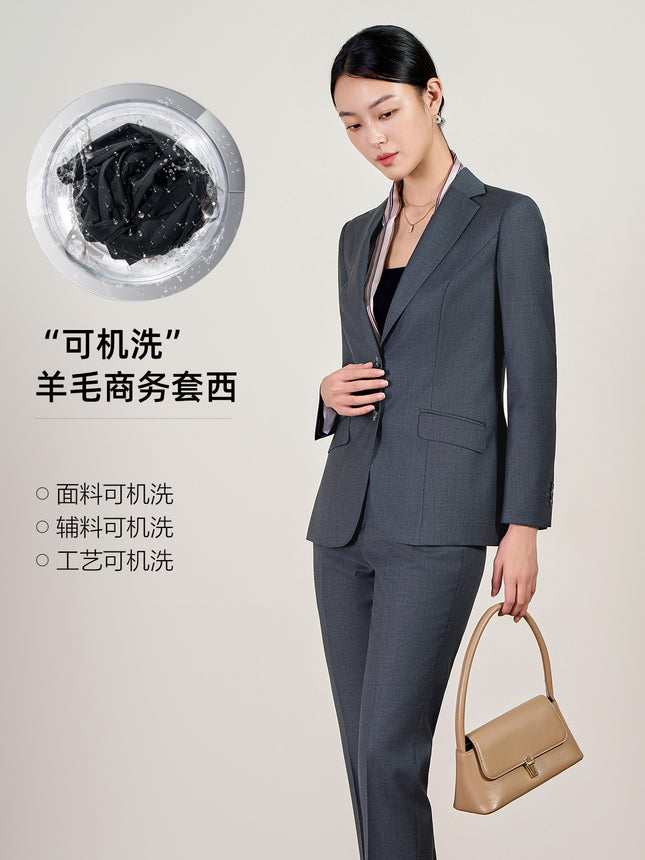 Wool Suit Machine Washable Women's Suit Business Women Commuter Small Suit Jacket New Professional Dress Work Clothes