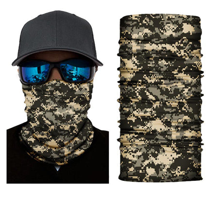 Xunhui Pattern Printing Series Seamless Magic Headscarf Windproof and Sunproof Cycling Mask Sports Neck Scarf Camouflage