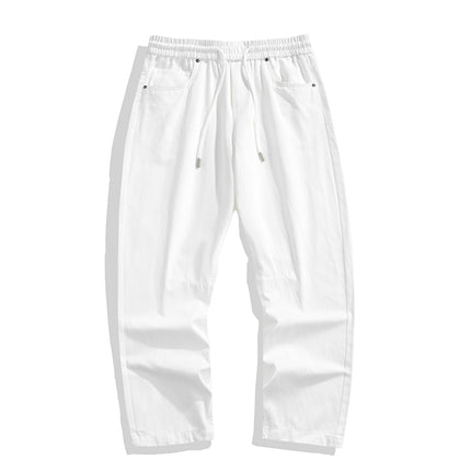 Mingge | 2025 Summer Thin Lyocell Casual Pants Men's American Retro Trendy Brand Loose Wide-Leg Straight Trousers