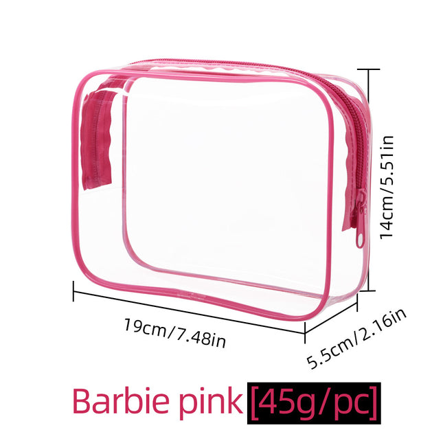 Security Check Storage Bag Liquid Cosmetic Bag Airplane Sealed Bag Airplane Boarding Storage Bag Transparent Cosmetic Bag