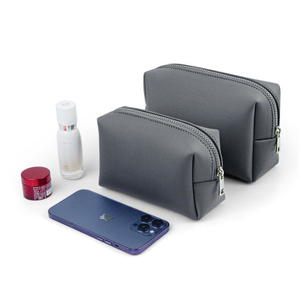 Diving Material Mobile Phone Earphone Small Item Storage Bag with Zipper, Portable Toiletry and Makeup Bag, Three-Dimensional Non-Collapsible Small Size