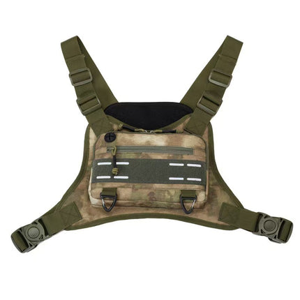 Outdoor Tactical Chest Bag Men's Multifunctional Training Running Gym Bag Functional Vest Bag Military Fan Tactical Vest Bag