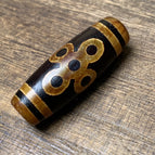 Five eyes lightning dzi bead [14*40mm]