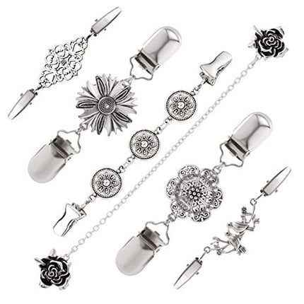 Amazon 6-piece sweater shawl clip vintage Magpie cardigan collar clip duckbill clip dress shirt chest clip