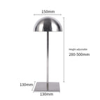 Brushed hemispherical hat rack (15cm)