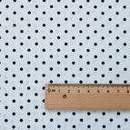 Fabric width 1.6m x 1.0m price / Black dots on white background