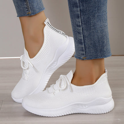 White Sneakers for Women 2025 Spring and Summer New Style Casual Versatile Mesh Hollow Breathable Sports Shoes That Don'T Tire Your Feet Running Shoes