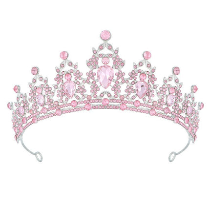 European and American Fashion Birthday Crystal Crown Tiara Decoration Girl Party Photo Internet Celebrity Atmosphere Props Scene Layout