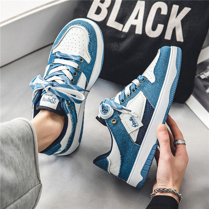 Summer Sneakers Men's Casual Trendy Shoes Canvas Denim Niche Original Design American Retro Trendy Brand Boys Korean Version