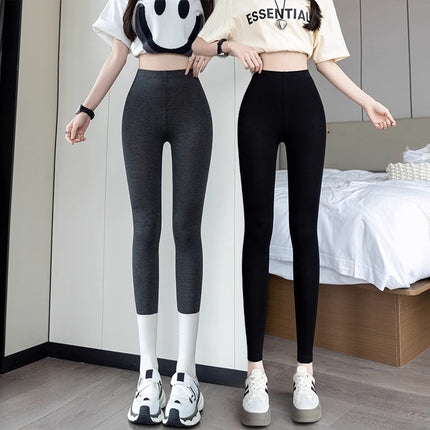 Source Nine-Point Thin Slim Fit Can Be Worn Outside in Spring and Autumn High-Elastic Seven-Point High-Waist Seamless Non-Curling Yoga Hair Replacement