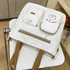 White shoulder bag without accessories