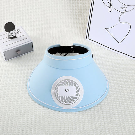 Summer Sun Hat with Fan to Cover Face, Uv Sun Protection Hat, Large Brim Empty Top Hat, Sun Hat for Women, Fashionable Charging Hat