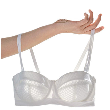 Big Chest Shown Small Super Thin Bra No Sponge Gather Sexy Half Cup French Tube-top Less Women's Underwear Summer