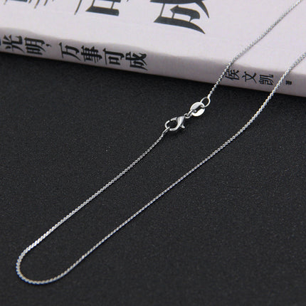 silver necklace wholesale non-fading ladies clavosin chain Joker simple pendant chain with chain niche jewelry