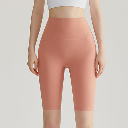Weiman Nude Yoga Shorts Women's Hip Lifting Quick-Drying Sports Fitness Cycling Pants Outer Wear Tight Five-Point Yoga Pants Summer
