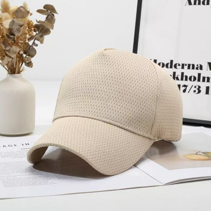 Summer Lightweight Mesh Quick-Dry Baseball Cap for Men 2026 New Large Head Circumference Sun Protection Breathable Sunshade Cap