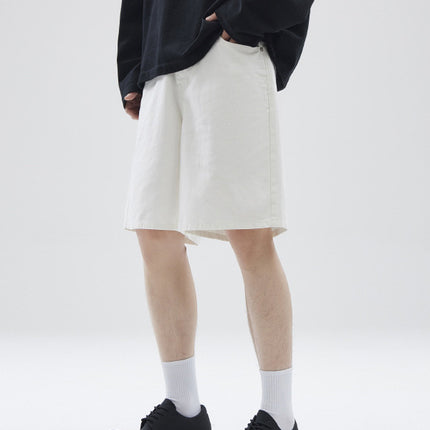 LKTM Men's# American Retro vintage Straight Pants Men's Niche Couples Joker Simple Casual Shorts