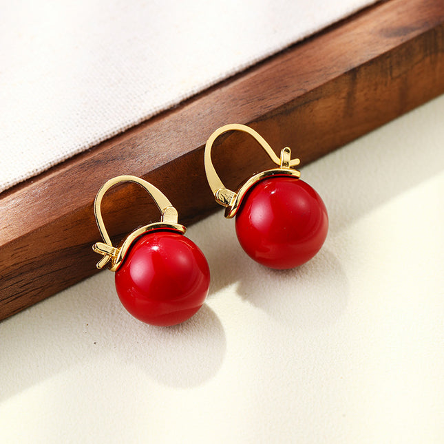 Qingdao Jewelry Pearl Earrings Female Niche Design Elegant Temperament All-match Earrings Ins Simple Fashion Earrings