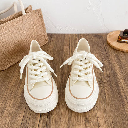 H1292 + H1028 + H1057 high-top platform canvas shoes women's slip-on lazy versatile niche ins board shoes