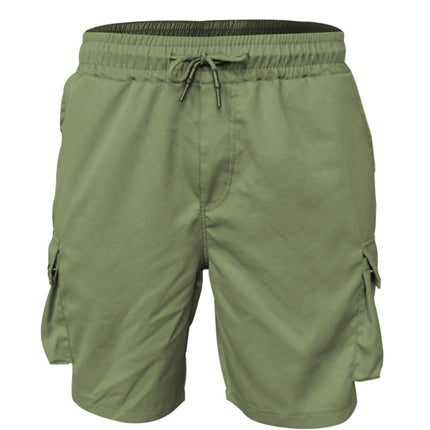 Summer men's shorts multi-pocket casual sports woven workwear shorts fashion trendy loose running shorts