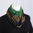 Green leopard print