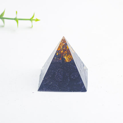 Foreign Trade Amazon Natural Crystal Gravel Glue 3cm Pyramid Home Office Desk Decoration Ornaments Raw Ore