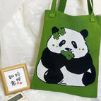 Eating bamboo bear green