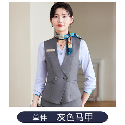 Hotel Front Desk Vest Professional suit Female Temperament Business Western Restaurant Waiter Tooling Head Waiter Manager Work Clothes