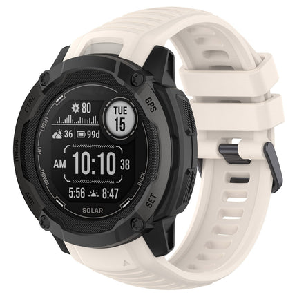 For Jiaming Instinct 2X Silicone Strap Garmin Instinct 2X Stainless Steel Buckle Wristband Official