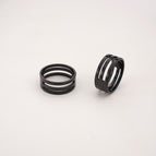 08# stainless steel ring, 18# inner diameter 18mm, outer diameter 20mm, black, 1 piece/pack
