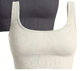 European and American Pure Color Threaded Yoga Intimates U-Shaped Seamless Cross-Border Sports Fitness Yoga Vest Intimates Bra for Women