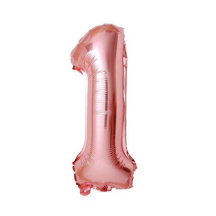 32 inch fine packaging digital aluminum foil balloon independent paper card packaging birthday party decoration floating air ball wholesale
