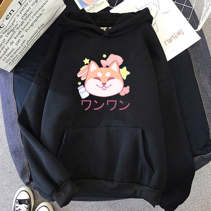 Printed Sweatshirt for Men and Women Shiba Inu Dog Kawaii Gr