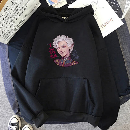 I Can Fix Him Print Hoodie Baldur's Gate 3 Astarion Manga Grap