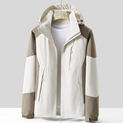 Special Price School Group Clothing Disassembly Outdoor Jacket Autumn and Winter Waterproof Couple Three-In-One Hooded Sports Mountaineering Clothing