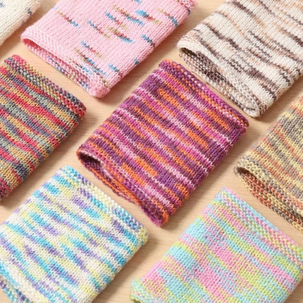 Merino Wool Line Multi-colored Fine Wool Line Hand-knitted Color Crochet Knitted 290 Scarf Cap Line