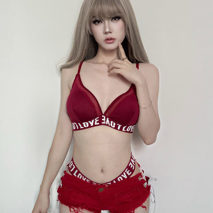 Sexy American Hot Girl Retro Low Waist Denim Shorts Women's Summer New Slim Fit Ripped Stretch Hot Pants