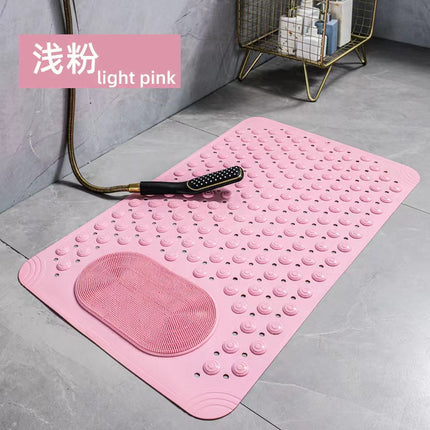 Bathroom Anti-slip Mat Massage Anti-fall Toilet Floor Mat with Suction Cup Waterproof and Dirty-resistant Hotel Shower Special Foot Mat
