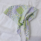 Green Garden / 100% cotton 58x58cm square scarf