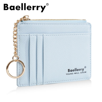 Baellerry New Women's Card Holder Id Holder Cross-Border Multi-Card Slot Card Holder Card Sleeve Thin Coin Card Holder Women