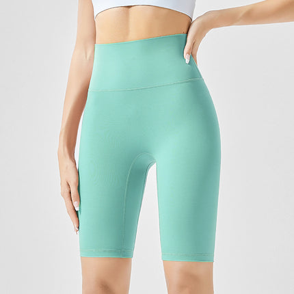 Weiman Nude Yoga Shorts Women's Hip Lifting Quick-Drying Sports Fitness Cycling Pants Outer Wear Tight Five-Point Yoga Pants Summer