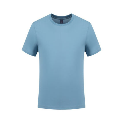【Anhui Warehouse】Loose Fit | Ice Silk Cotton Ammonia Cotton Solid Color T-Shirt Round Neck Short Sleeve Youth Casual Boys Pullover