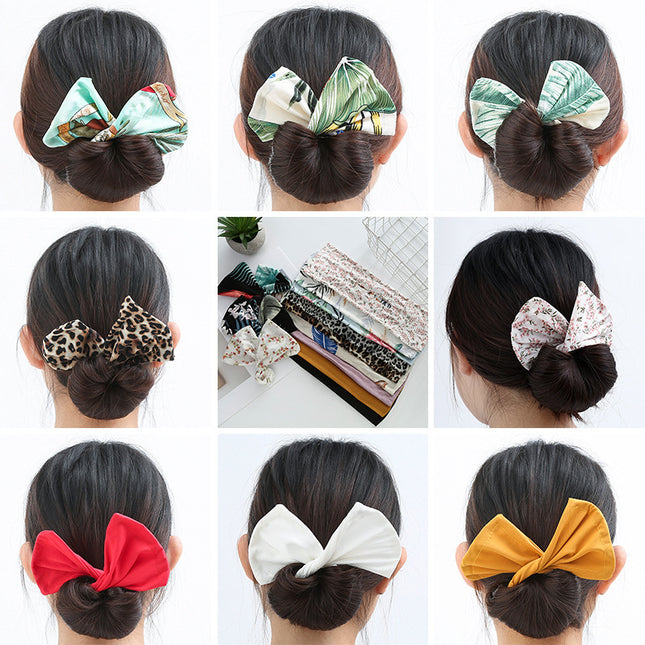 Cross-border Internet Celebrity Explosions Lazy People's Hair Curling Artifact Shake Tone Same Style Marubeni Head Twist Curler Rotating Hair Band Headwear