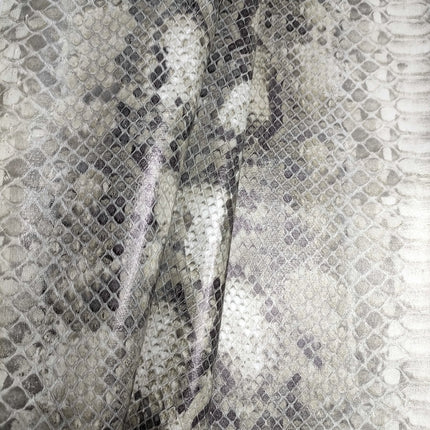 Pu Snakeskin Pattern Leather Fabric, Python Pattern Leather for Bags, Anime Belts, Soft Bags, Headboard Backs, Artificial Leather with Animal Prints